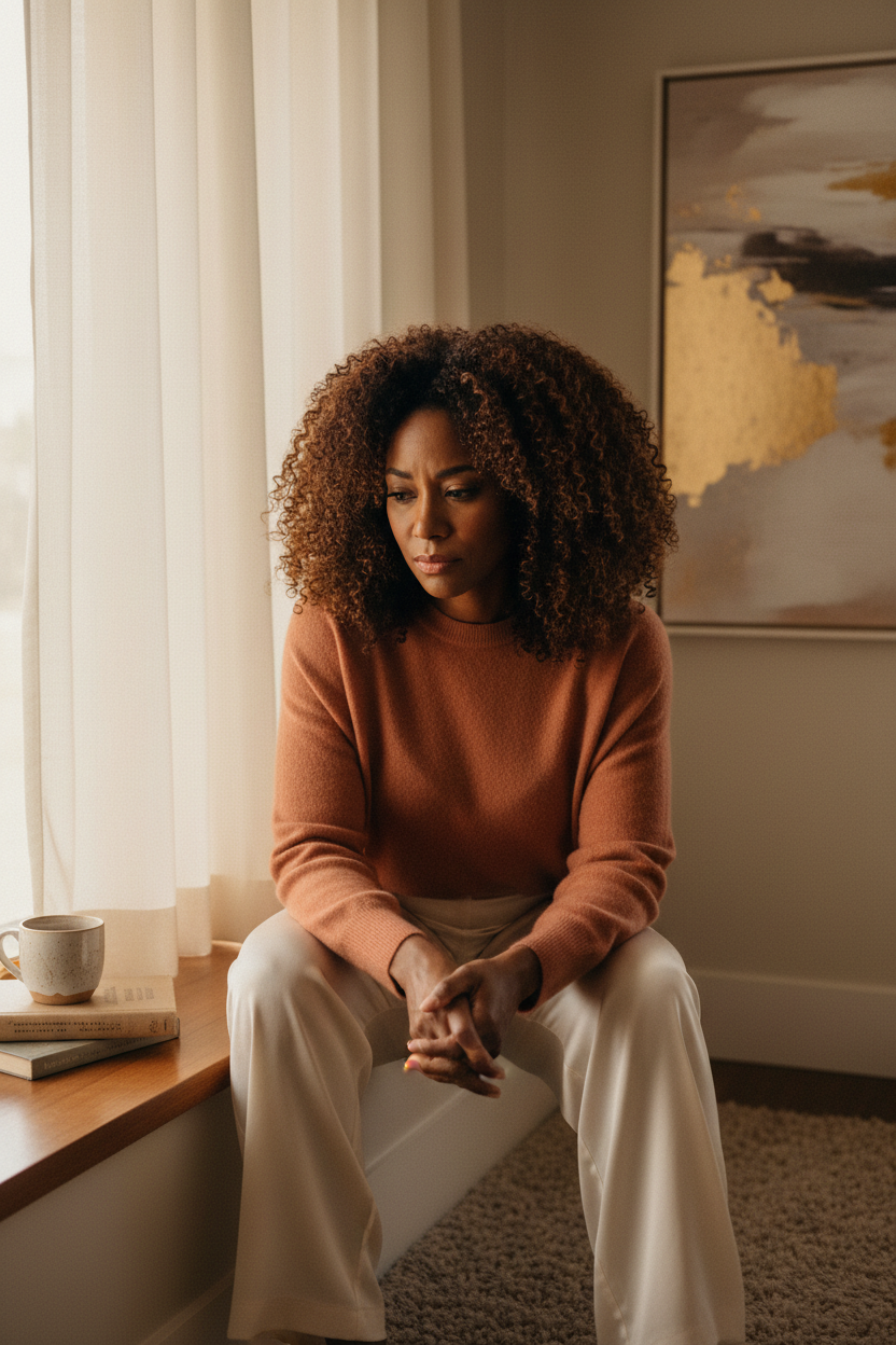 Why women over 40 suddenly feel disconnected from their hair and scalp.